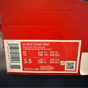 Nike Dunk High Women's Sneakers - Light Soft Pink and Sail